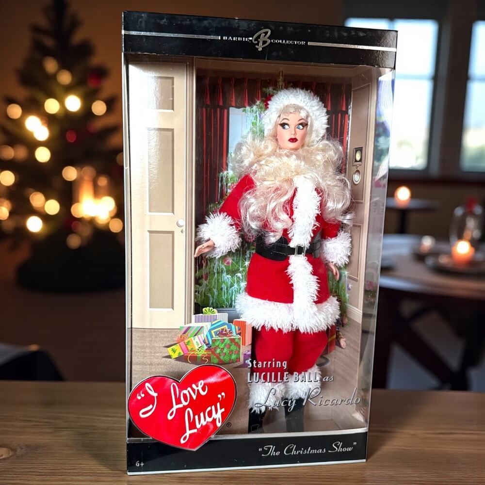 NRFB Barbie I Love Lucy Santa The Christmas Show 2006 Mattel K4558